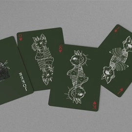 Spielkarten Schrodinger's Cat: Alive Green Edition Playing Cards