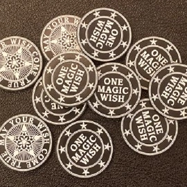 Giveaway Magic Wishing Coins (20 Plastic Coins) by Alan Wong