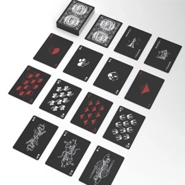 Spielkarten Schrodinger's Cat: Quantum Gilded Dead Black Playing Cards