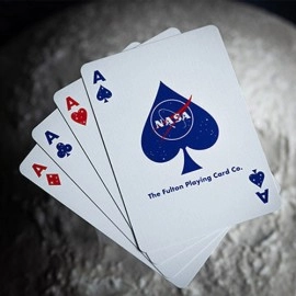 Spielkarten NASA HOLOGRAPHIC FOIL "MEATBALL" LOGO PLAYING CARDS