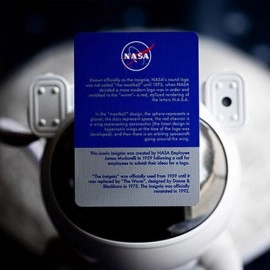 Spielkarten NASA HOLOGRAPHIC FOIL "MEATBALL" LOGO PLAYING CARDS