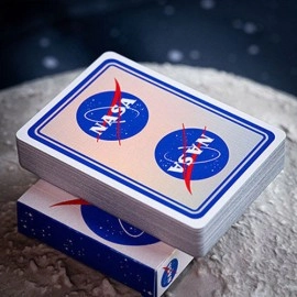 Spielkarten NASA HOLOGRAPHIC FOIL "MEATBALL" LOGO PLAYING CARDS