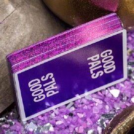 Spielkarten GILDED Good Pals Purple Foil Logo Playing Cards