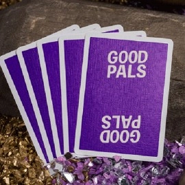 Spielkarten GILDED Good Pals Purple Foil Logo Playing Cards