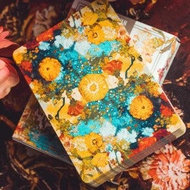 Spielkarten Van Gogh Zinnias Borderless (Numbered- Seal) Playing Cards 