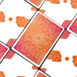 Spielkarten Bicycle Neon Cardistry Orange Bump Playing Cards 