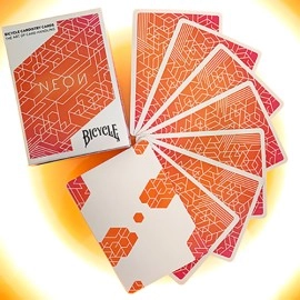 Spielkarten Bicycle Neon Cardistry Orange Bump Playing Cards 