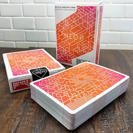 Spielkarten Bicycle Neon Cardistry Orange Bump Playing Cards 