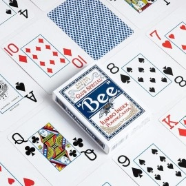 Spielkarten Bee Jumbo Index Card Deck - Casino Quality Blue Back