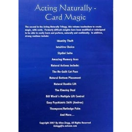 Acting - Naturally (Card Magic) by Allen Zingg - DVD