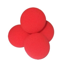 Sponge balls - Red - 5 cm